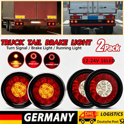 Led rückleuchten rund - 2x,